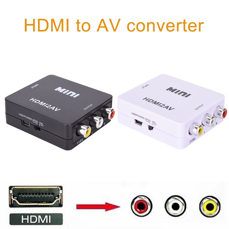 HDMI-AV Ϸ Ϳ ȣȯ HD  Ʈ  ڽ HD TO RCA AV/CVSB L/R  1080P  NTSC PAL